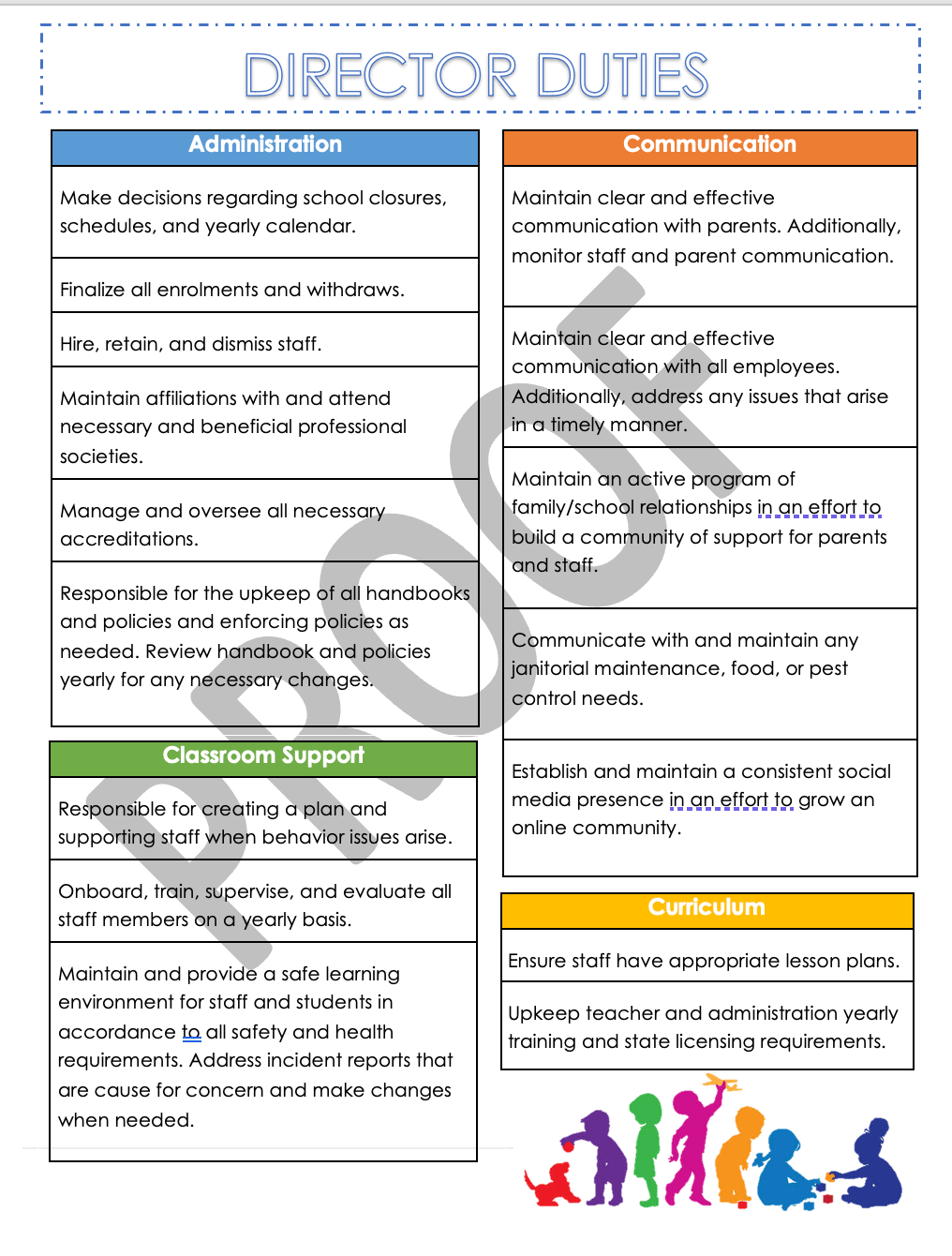 Assistant Director Manual and Resources