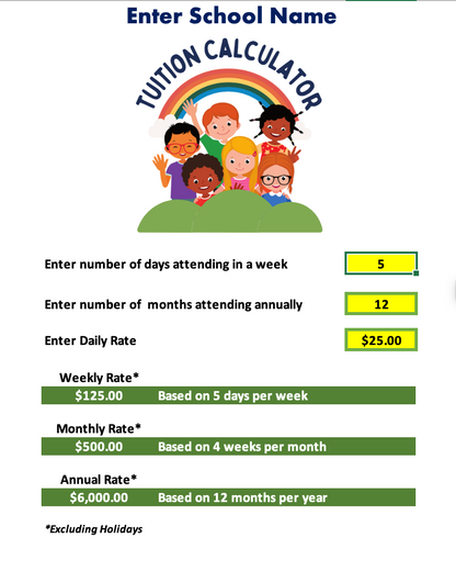 Tuition Quick Calculator