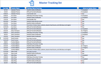 Teacher Documentation Tracker