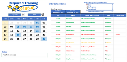 Teacher Documentation Tracker