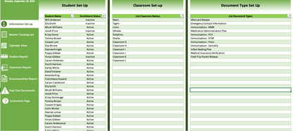 Student Documentation Tracker