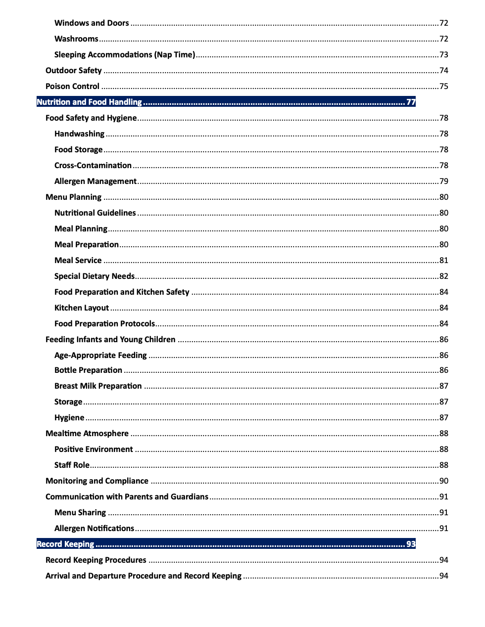 Standard Operating Procedures (SOP)