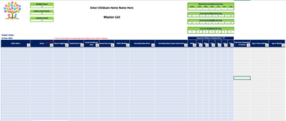 Home Childcare Enrollment and Waitlist Tracker