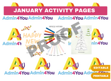 Load image into Gallery viewer, January Activity Pages
