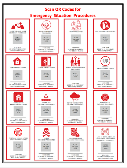 QR Codes for Emergency Standard Operating Procedures (SOP's)