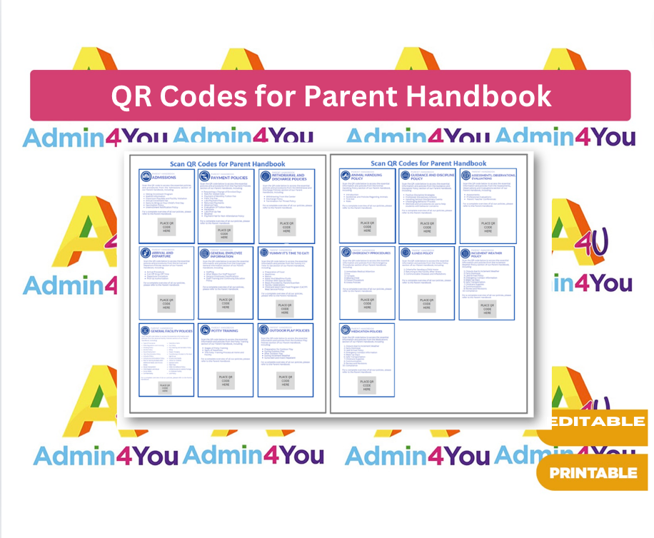 QR Codes for Parent Handbook