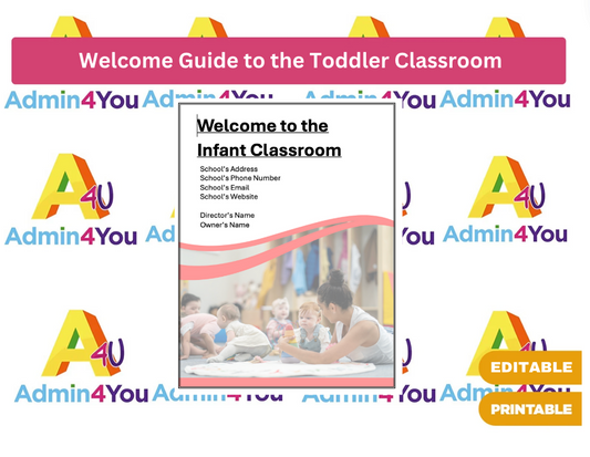 Welcome Guide for the Toddler Classroom