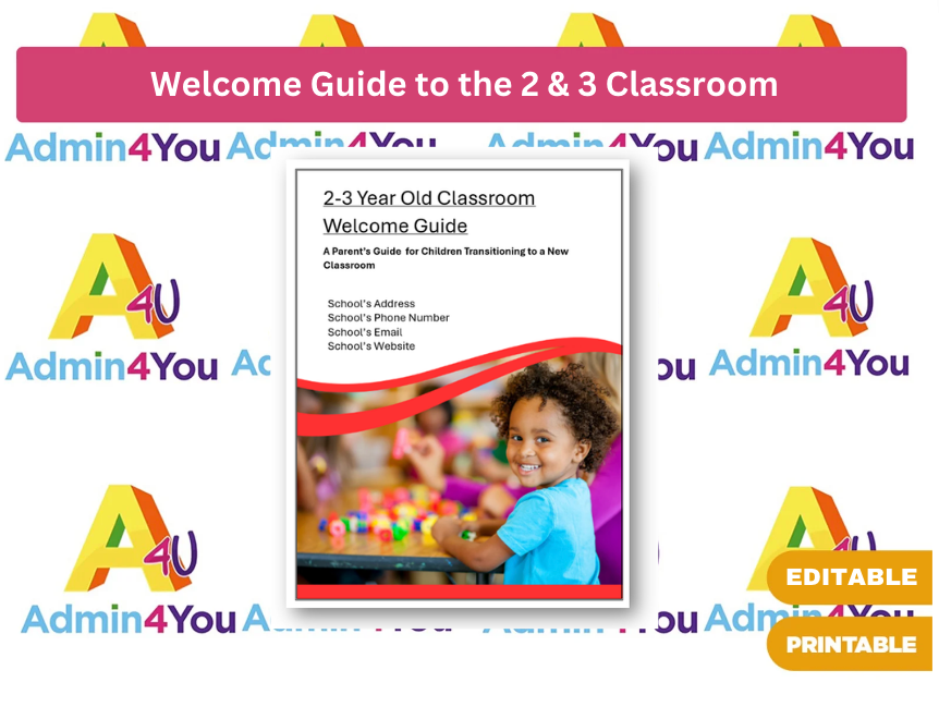 Welcome Guide to the 2- to 3-Year-Old Classroom