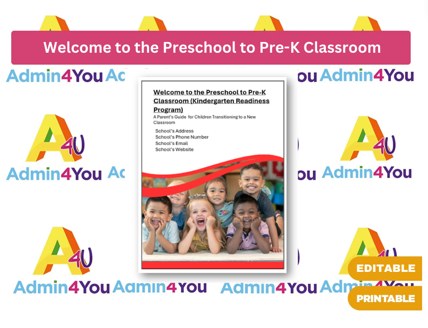Program Welcome 4 Welcome Guide to the Preschool to Pre-K Classroom (Kindergarten Readin ...