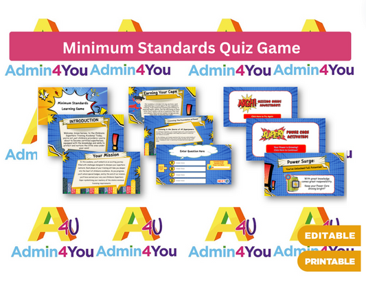 Minimum Standards Quiz Game