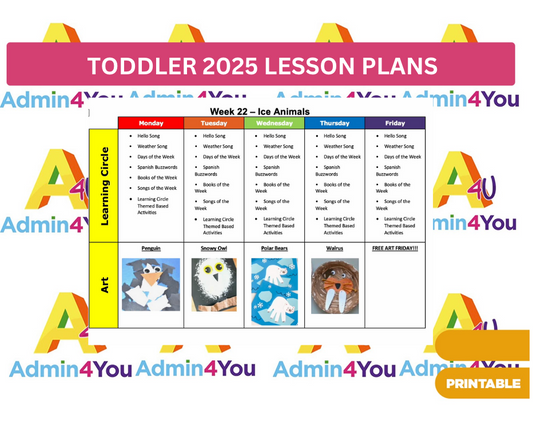 Full Year Toddler Curriculum VERSION 2