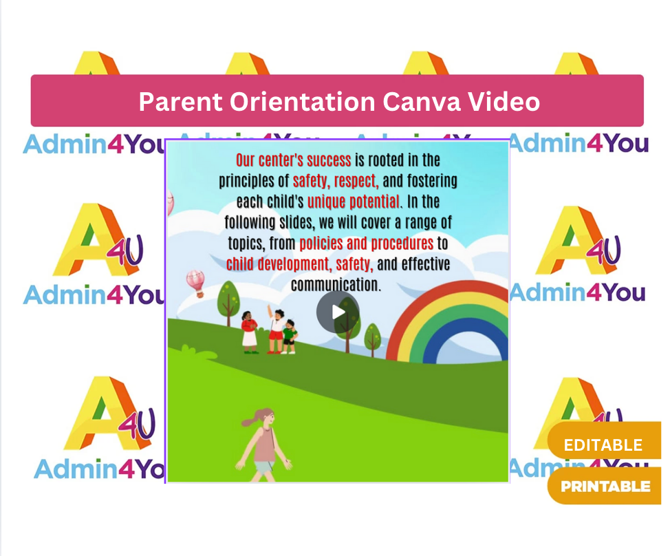 Parent Orientation Canva Video