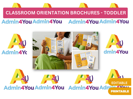 Classroom Trifold Brochure Templates - Toddler