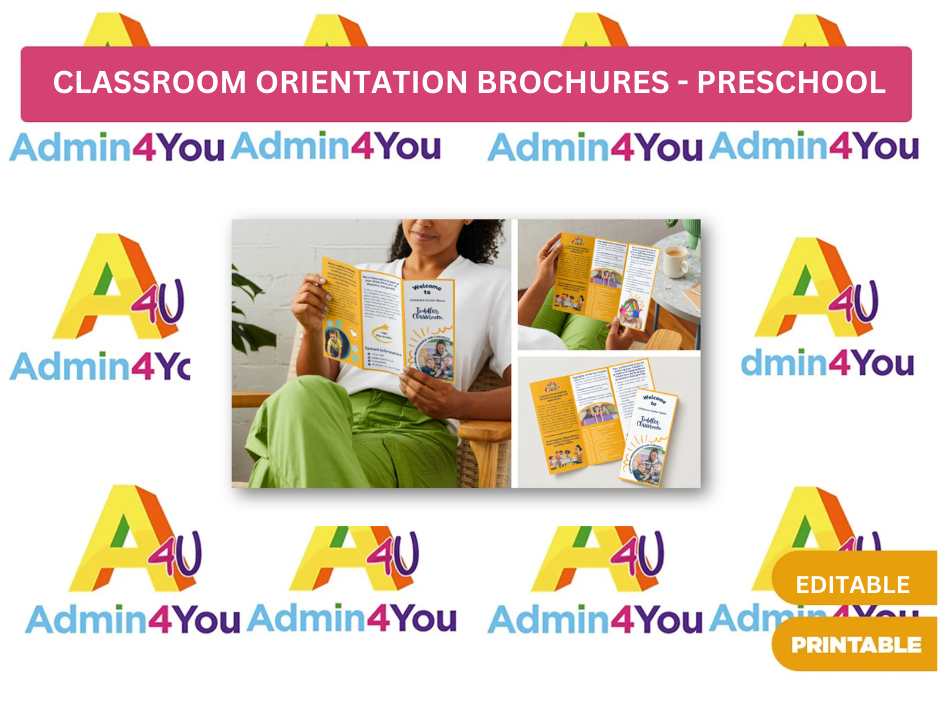 Classroom Trifold Brochure Templates - Preschool