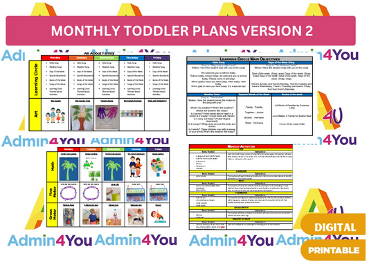 January Toddler Lesson Plans Version 2