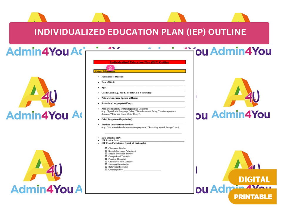 Individualized Education Plan (IEP)