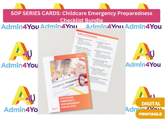 SOP Series: Childcare Emergency Prepared Checklist Bundle
