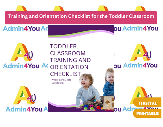 Training and Orientation Checklist for the Toddler Classroom