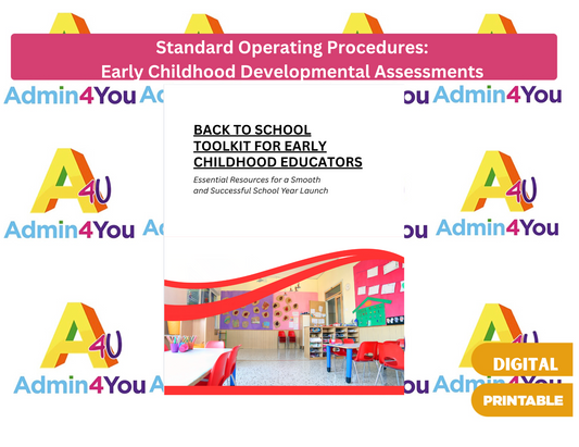 SOP (Standard Operating Procedures) for Early Childhood Developmental Assessments