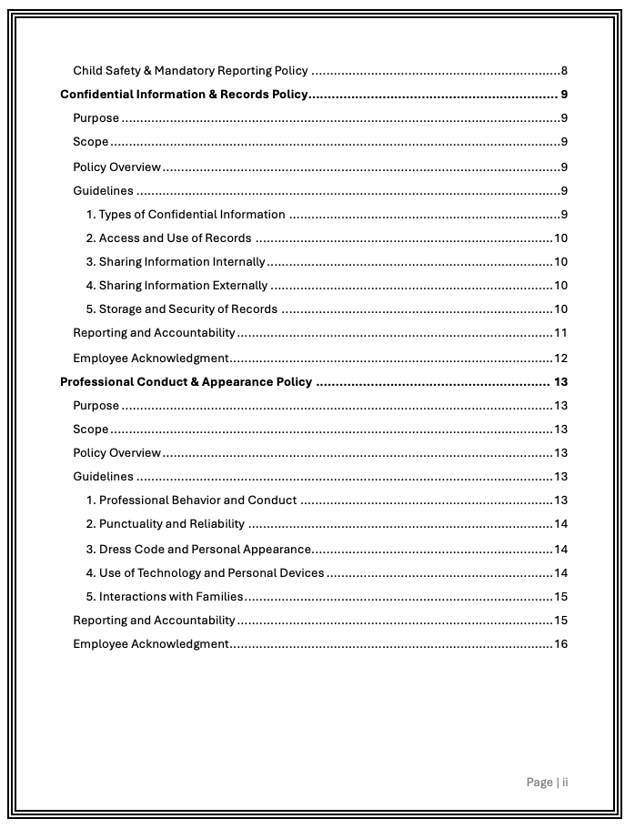 2026 Employee Handbook Addendum