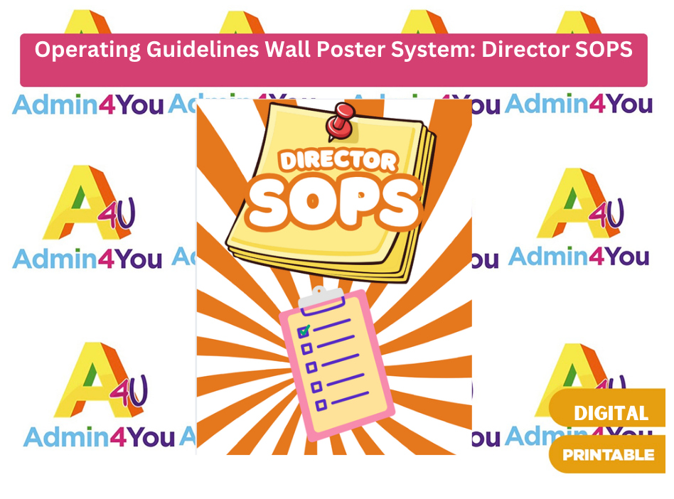 The Childcare Operating Guidelines Wall System: Director Posters