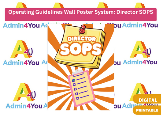 The Childcare Operating Guidelines Wall System: Director Posters