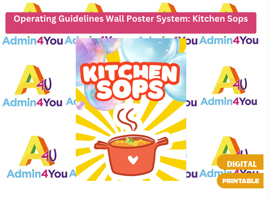 The Childcare Operating Guidelines Wall System: Kitchen SOPs