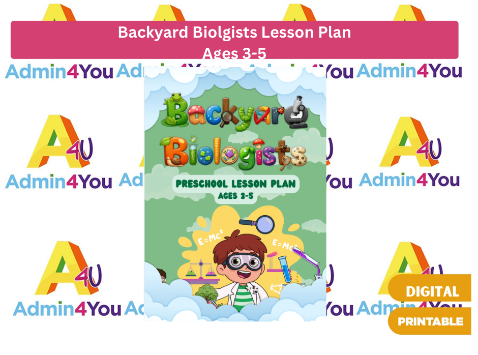 Backyard Biologists Preschool Lesson Plan (Ages 3–5)