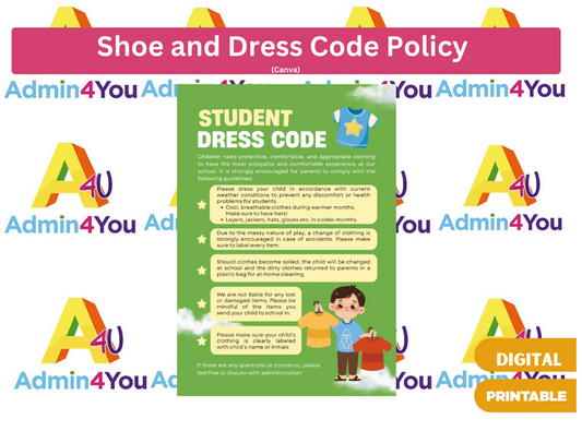 Student Shoe and Dress Code Policy