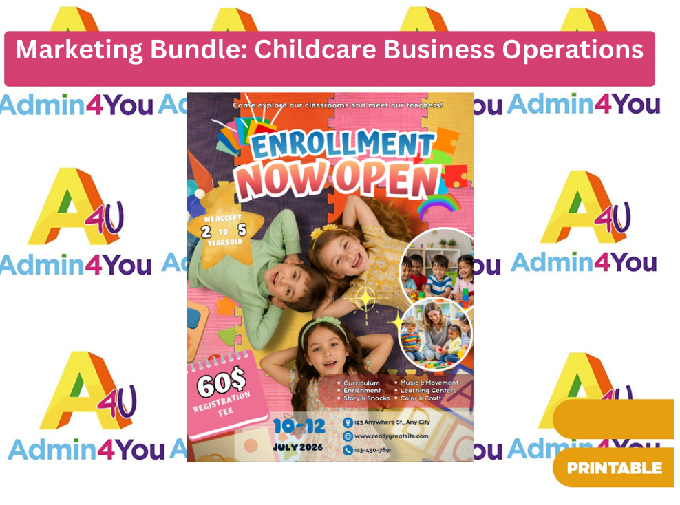 Marketing Bundle: Childcare Program Business Operations