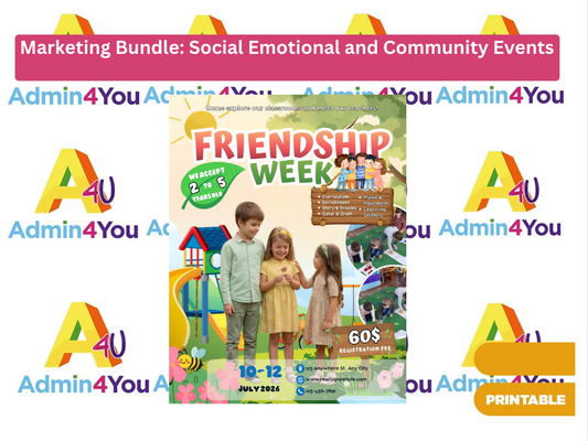 Marketing Bundle: Social Emotional and Community Events