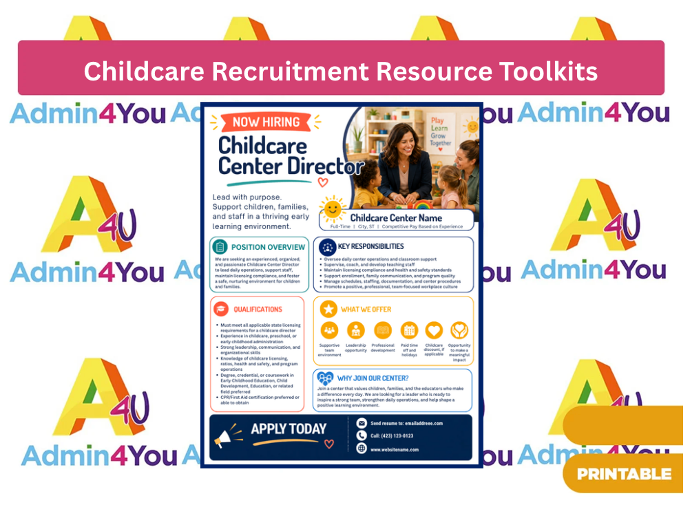 Childcare Recruitment Resource Toolkits