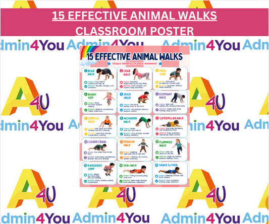 Classroom Poster: Effective Animal Walks