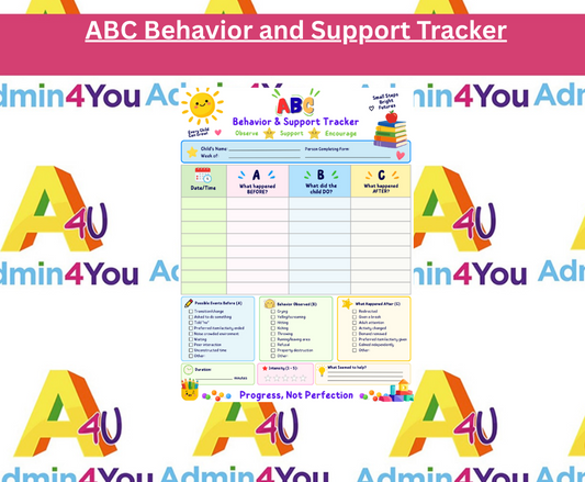 ABC Behavior and Support Tracker