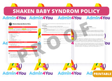 Load image into Gallery viewer, Shaken Baby Syndrome Policy (SBS)
