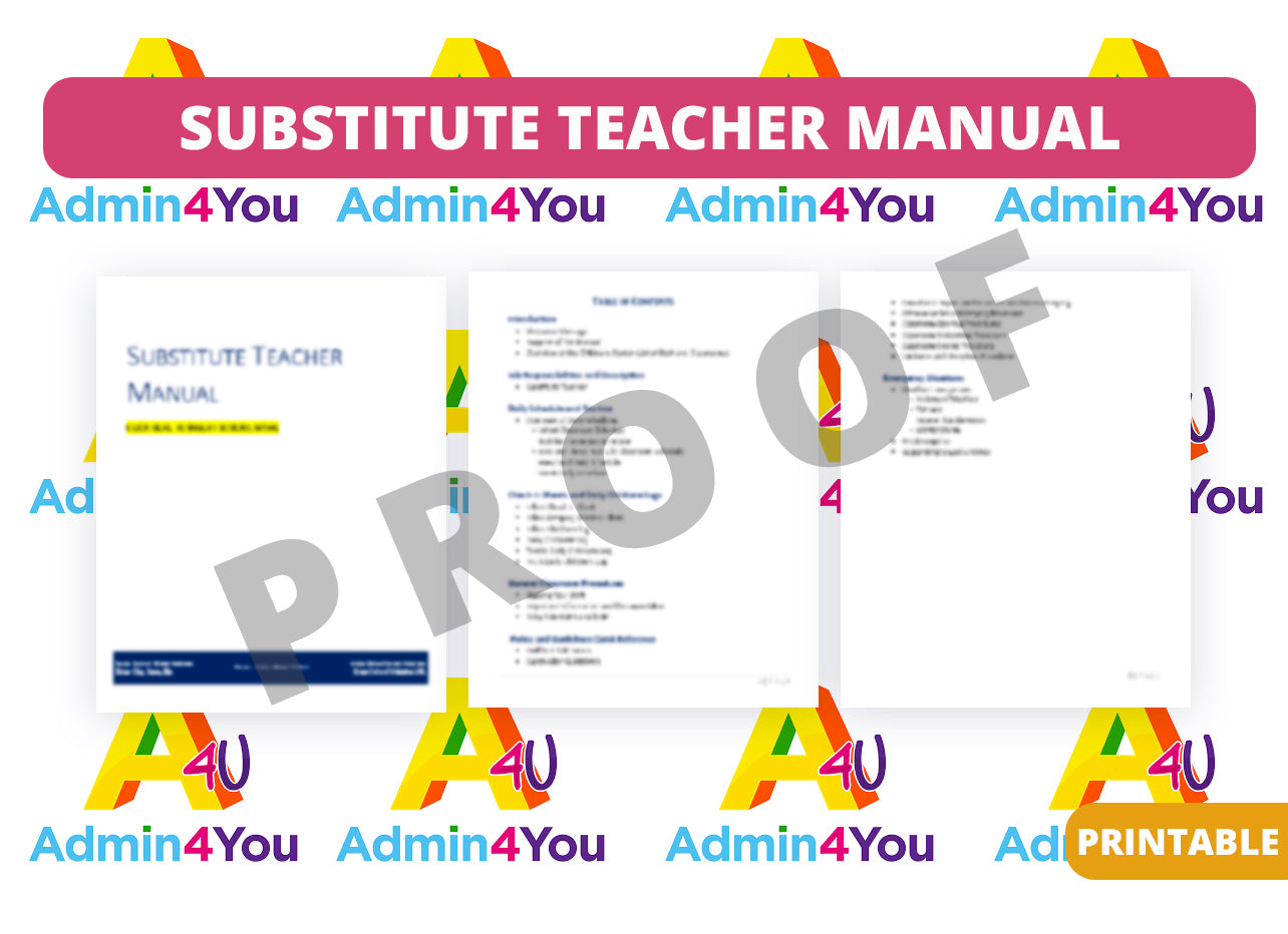 Substitute Teacher Manual