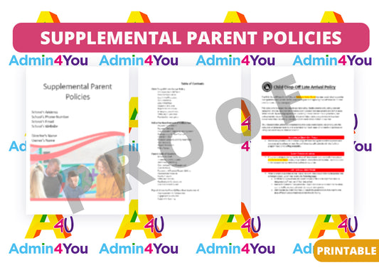 Supplemental Parent Policy Handbook