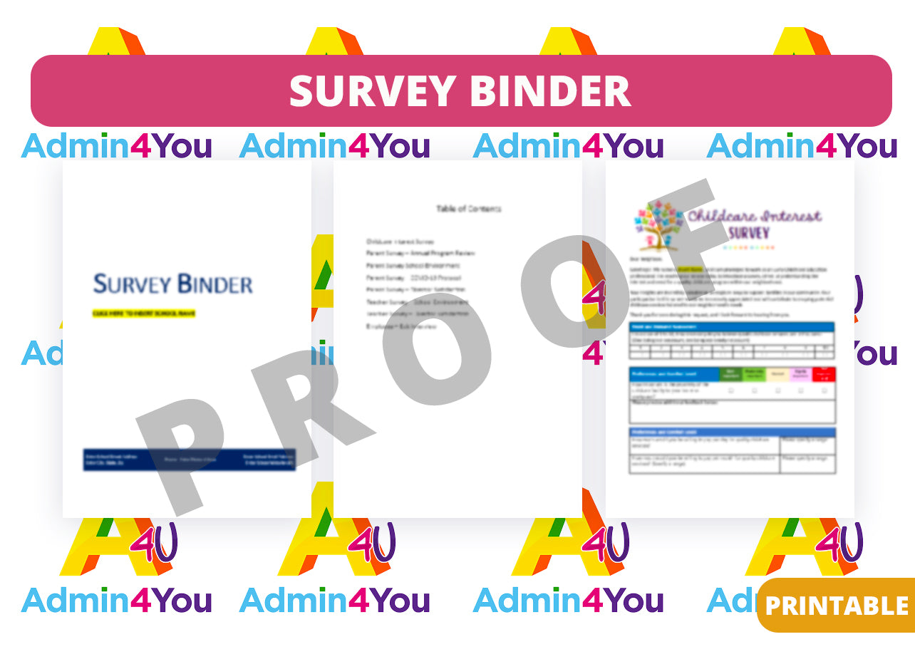 Survey Binder