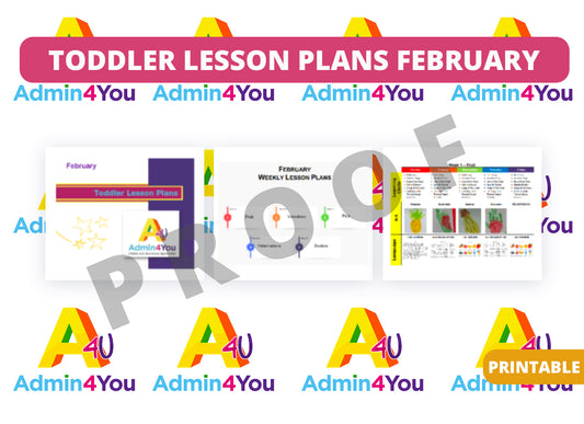 February Toddler Lesson Plans Version 1