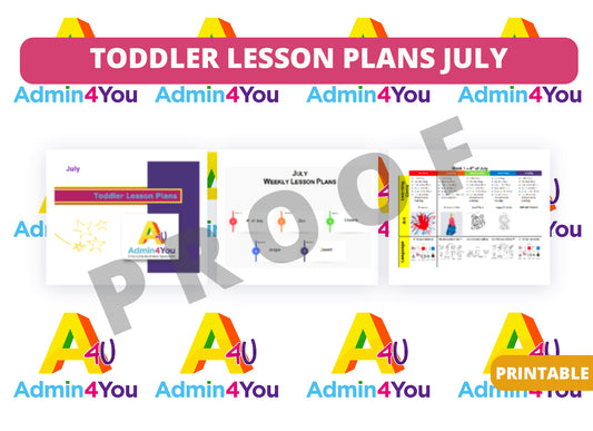 July Toddler Lesson Plans Version 1