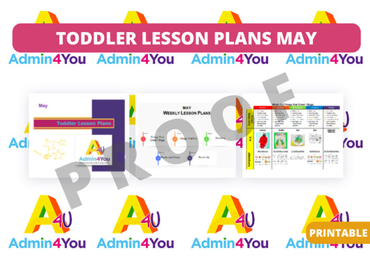 May Toddler Lesson Plans Version 1