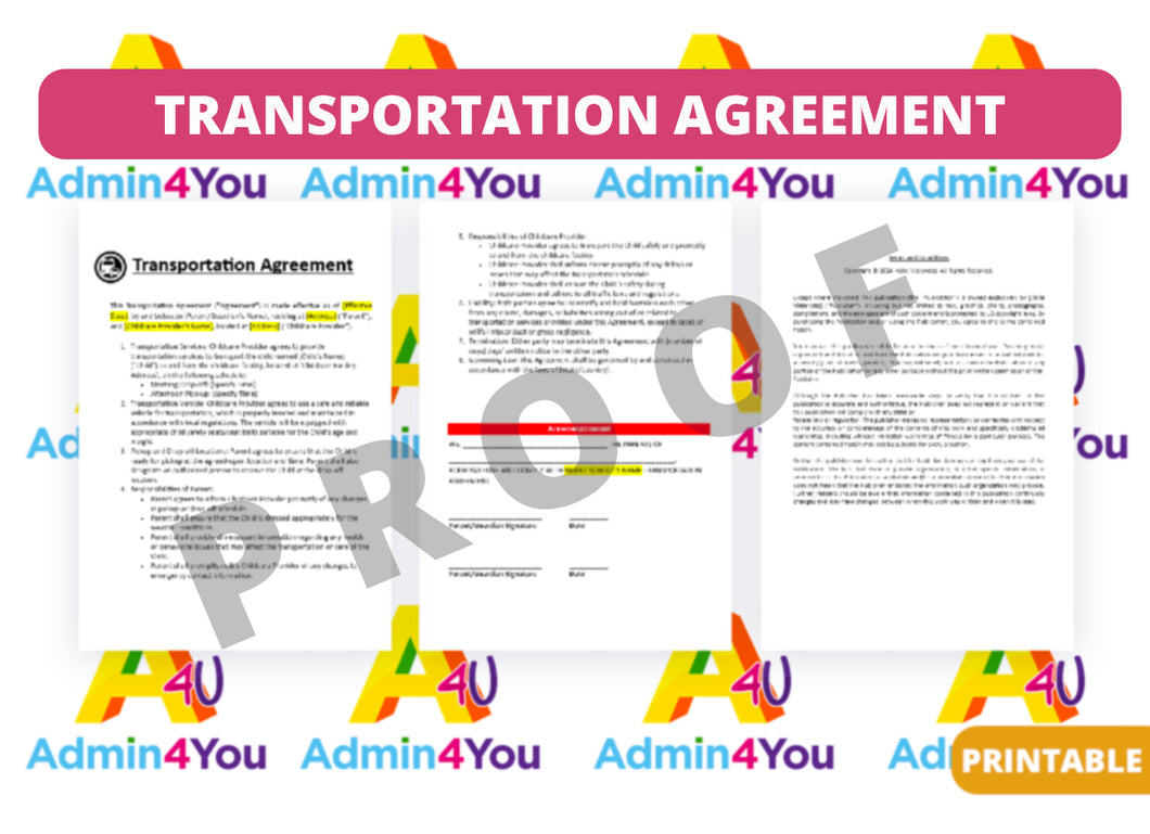 Transportation Agreement