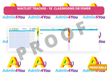 Load image into Gallery viewer, Waitlist Tracker - 18 Classrooms or Fewer
