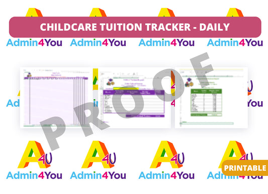 Childcare Tuition Tracker - Daily Rates