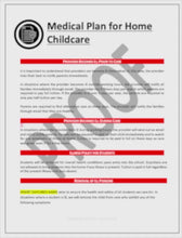 Load and play video in Gallery viewer, Home Childcare Medical and Illness Emergency Situations Template
