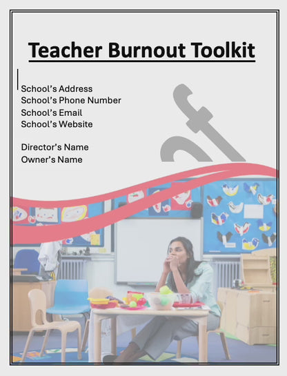 Teacher Burnout Toolkit