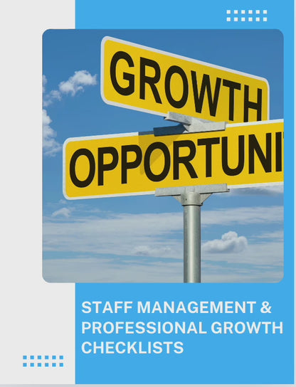 SOP Series: Staff Management and Professional Growth Checklist Bundle