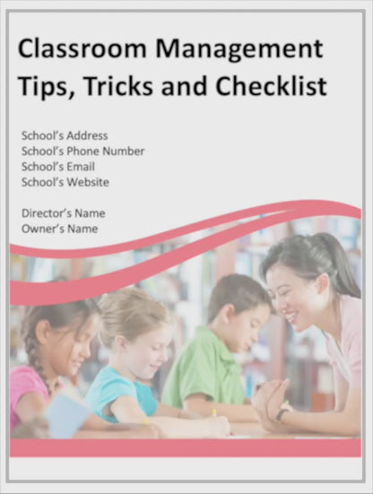 Classroom Management Tips, Tricks, and Checklist