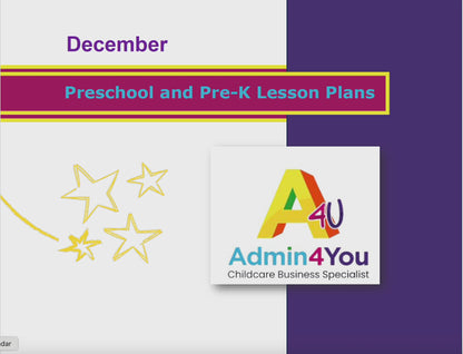 December Preschool and Pre-K Lesson