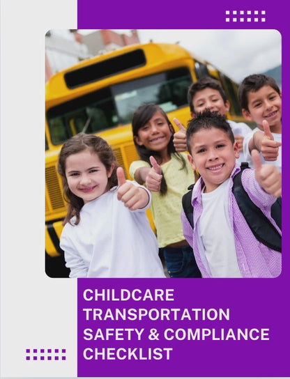 SOP Series: Childcare Transportation Safety and Compliance Checklist Bundle